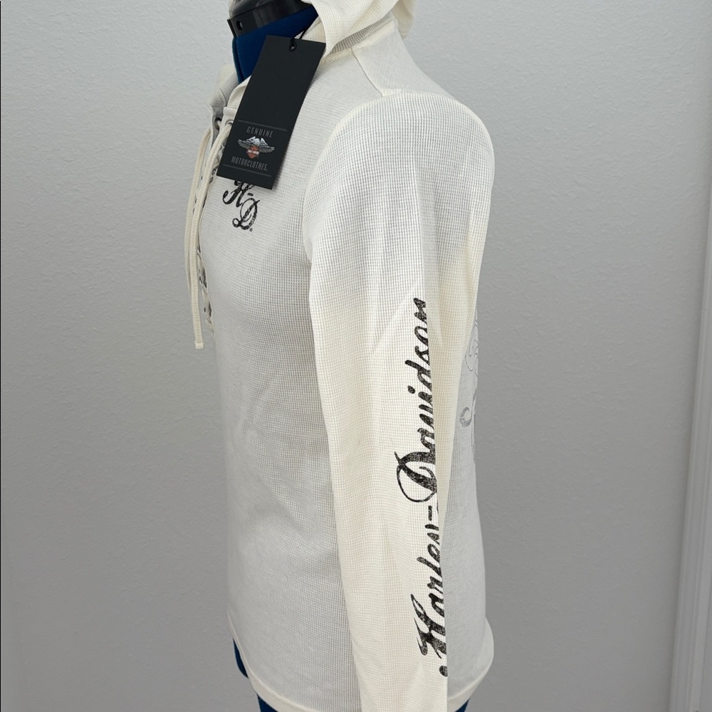 Harley-Davidson Cream Skull Graphic Shirt - Picture 5 of 7